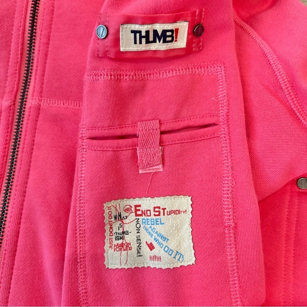 Thumb United Pink Casey Fleece Hoodie Full Zip Sweatshirt Women's 3X - Picture 6 of 13
